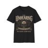 Unhearing Skull Band T‑Shirt — 'The Unhearing' Gothic Rock Tee