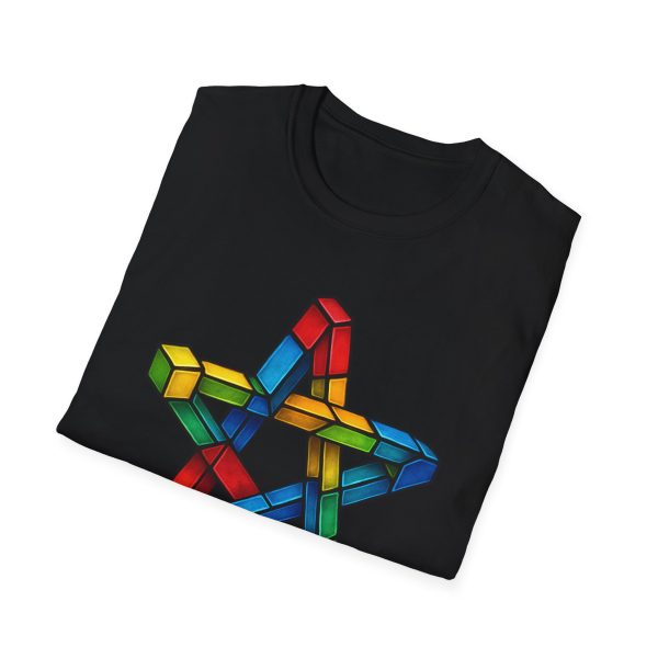 17810068538293465115_2048.jpeg T-Shirt — Colorful Geometric Star Puzzle Graphic Tee