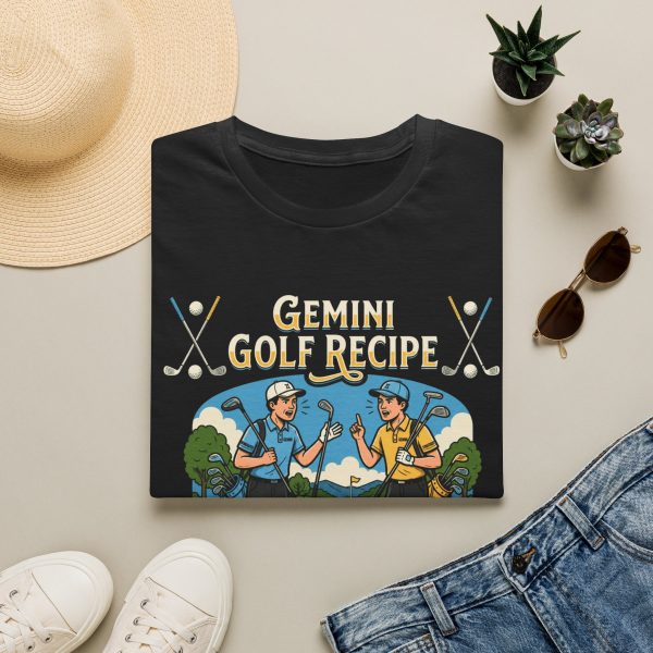 2022616690553161118_2048.jpeg Gemini Golf Recipe Tee — Funny Astrology Golfer T‑Shirt