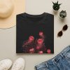 Skeleton Reef T-Shirt — Red Gothic Skull & Jellyfish Horror Tee