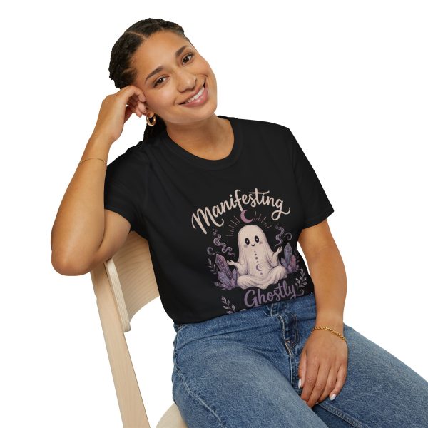 Ghost Tee - "Manifesting Ghostly Good Vibes" Graphic T-Shirt