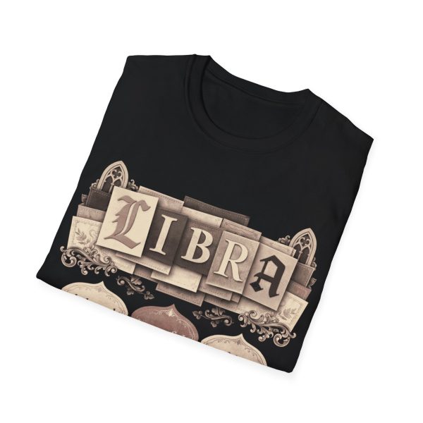 Libra Zodiac T‑Shirt – Vintage Astrology Tee (Balanced • Graceful • Fair)