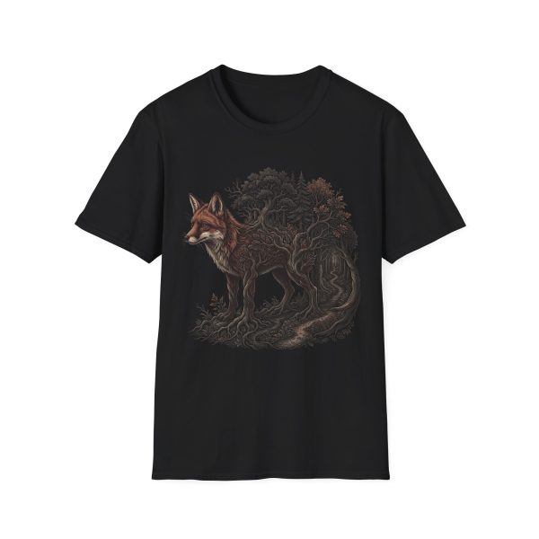 Fox & Forest T-Shirt — Vintage Woodland Fox Graphic Tee