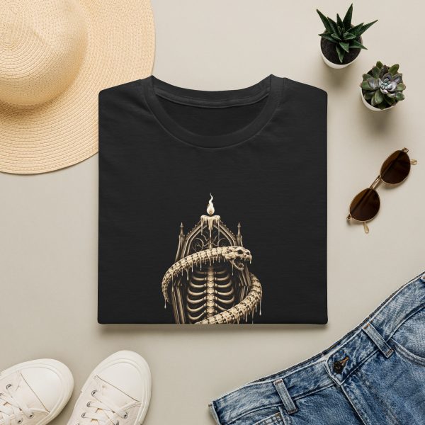 Gothic Ribcage & Snake T-Shirt — “Built From Pain, Bound By None” Graphic Tee