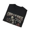 Cardio Is My Nemesis T-Shirt — Skeleton Running on Treadmill Funny Gym Tee