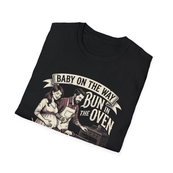 5334812273640863529_2048.jpeg Dog on Duty Pregnancy T‑Shirt – "Baby on the Way, Bun in the Oven"