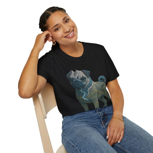 Pug Mountain Graphic T-Shirt — Whimsical Nature-Inspired Pug Tee