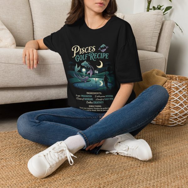 Pisces Golf Recipe T-Shirt — Zodiac Golfer Graphic Tee