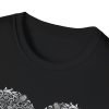 Skull Heart T-Shirt — Gothic Floral Skull Heart Graphic Tee