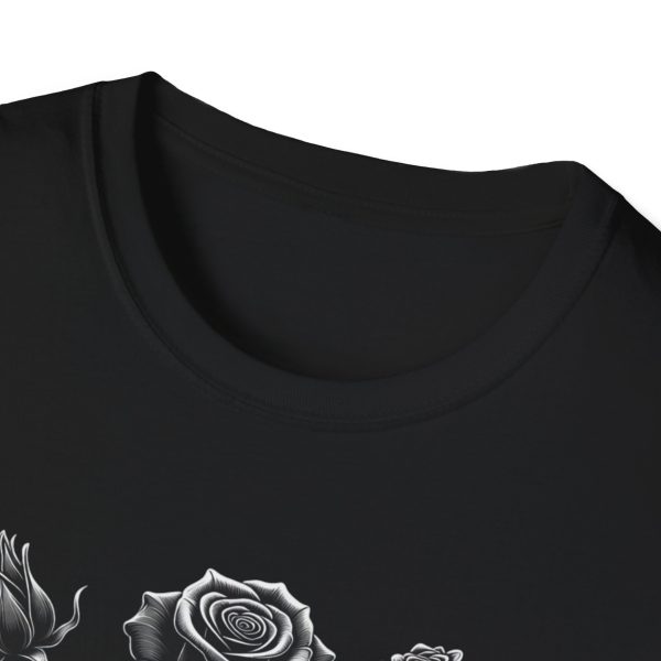 Feed the Fire Graphic T-Shirt — Gothic Rose & Flaming Eye Design