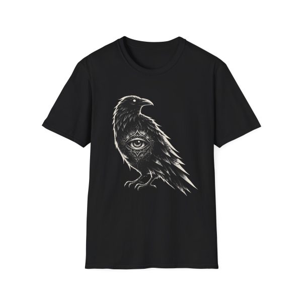 6437155487170532216_2048.jpeg Raven Eye T‑Shirt — Mystical Crow Graphic Tee