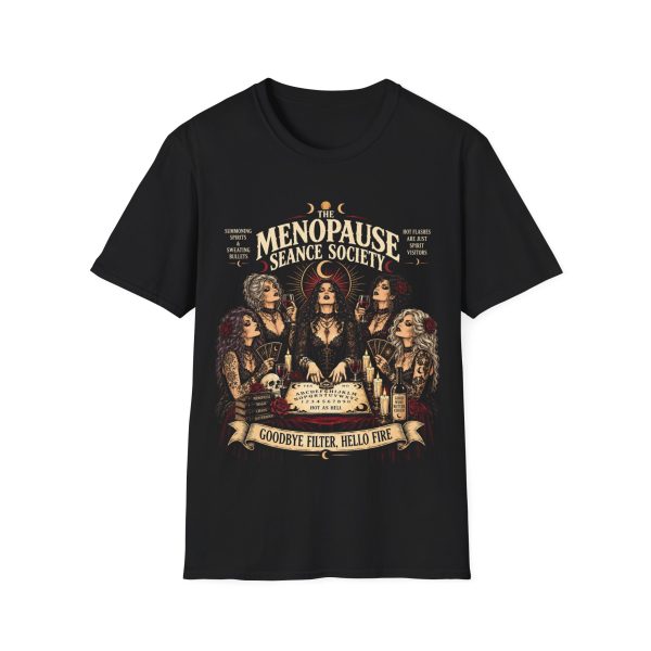 6578856310721543426_2048.jpeg Menopause Séance Society T-Shirt — "Goodbye Filler, Hello Fire"