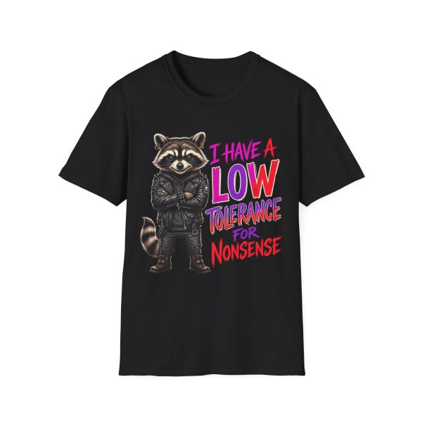 6580674545964784559_2048.jpeg Raccoon Graphic Tee – "I Have a Low Tolerance for Nonsense"