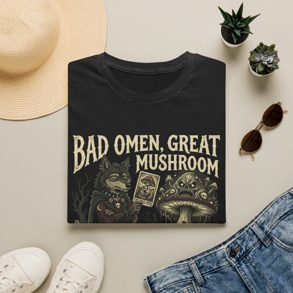 6603576984272304316_2048.jpeg Bad Omen, Great Mushroom T-Shirt — Dark Fantasy Mushroom Tarot
