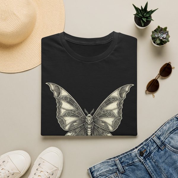 663889993108959275_2048.jpeg Gothic Moth T-Shirt — Vintage Monochrome Butterfly Graphic Tee