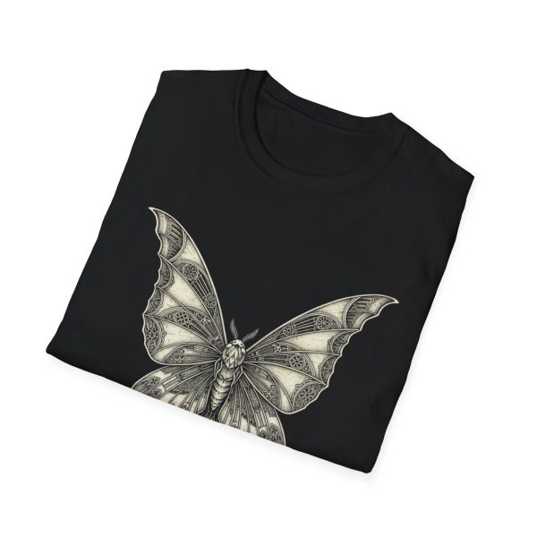 7173013218595302693_2048.jpeg Gothic Moth T-Shirt — Vintage Monochrome Butterfly Graphic Tee