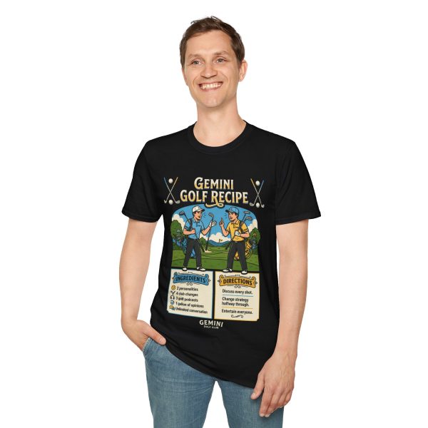7261710483394366656_2048.jpeg Gemini Golf Recipe Tee — Funny Astrology Golfer T‑Shirt