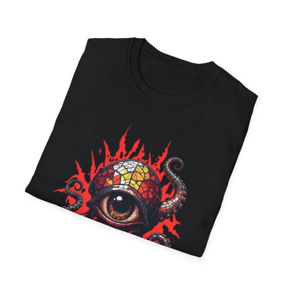 Octopus Eye Graphic T‑Shirt – Fiery Inspired Tentacle Tee