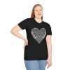 Skull Heart T-Shirt — Gothic Floral Skull Heart Graphic Tee