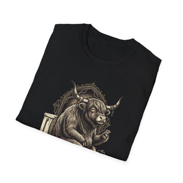 T-Shirt — "This Is My Sanctuary" Funny Bull on Toilet Graphic Tee