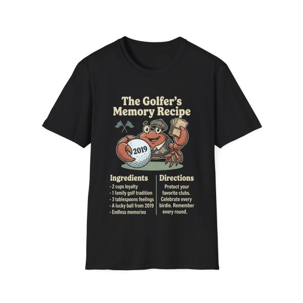 Golfer's Memory Recipe T-Shirt – Funny Golfers' Ingredients & Directions Tee