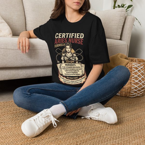 Certified Aries Nurse T-Shirt — Zodiac Nurse Gift Tee
