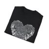 Skull Heart T-Shirt — Gothic Floral Skull Heart Graphic Tee