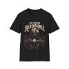 “I’m Being Reasonable” Badger Graphic T-Shirt – Vintage Humor Animal Tee