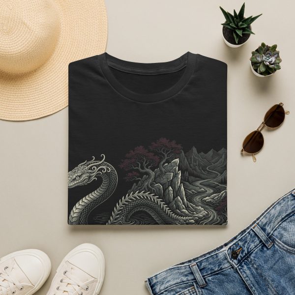 Dragon Wave T‑Shirt — 'I Stopped Fighting the Current' Vintage Fantasy Tee