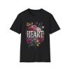 Floral 'HEART' Graphic T-Shirt — Vintage Rose Bouquet Tee