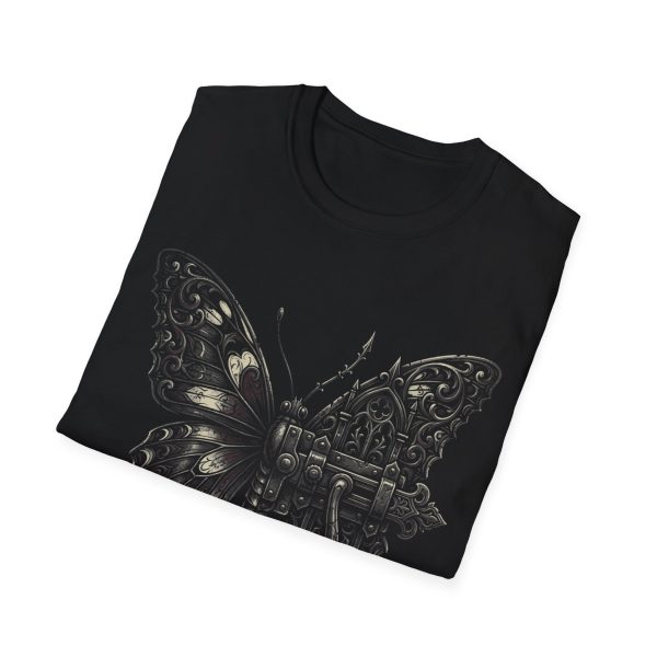 88673615537957233_2048.jpeg Steampunk Butterfly T-Shirt — Mechanical Wing Graphic Tee