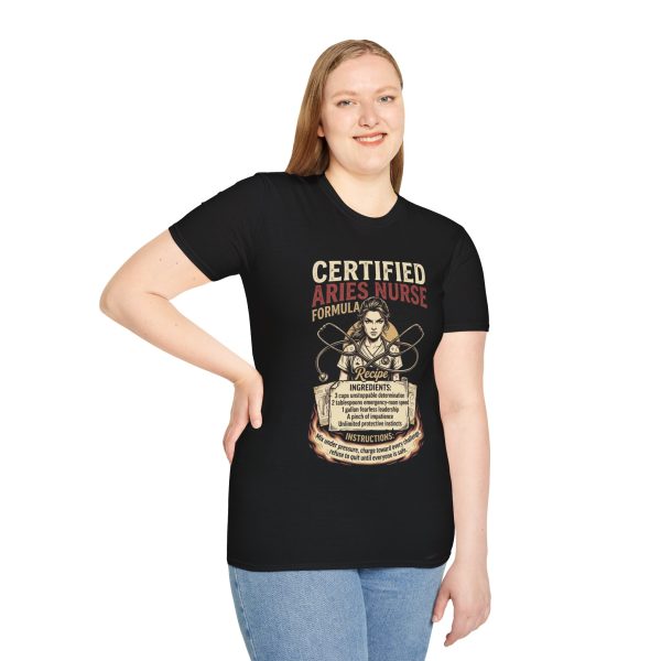 Certified Aries Nurse T-Shirt — Zodiac Nurse Gift Tee