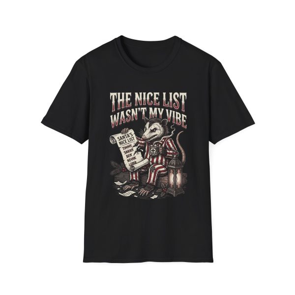 The Nice List Wasn't My Vibe T-Shirt — Retro Naughty Christmas