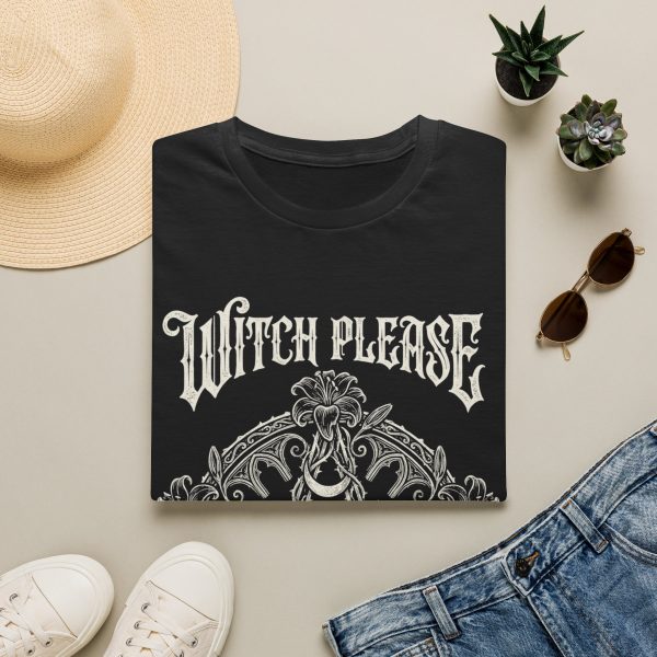 Witch Please T‑Shirt — Gothic Pentagram Floral Witchcraft Tee