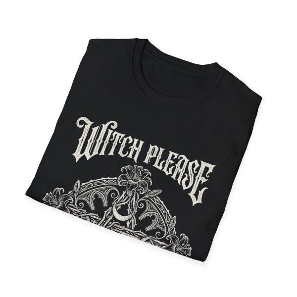 Witch Please T‑Shirt — Gothic Pentagram Floral Witchcraft Tee