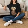 17559491079791879384_2048.jpeg Bear Cub Floral Crown T-Shirt — Cute Woodland Animal Tee