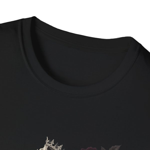 Seahorse Skeleton Gothic T-Shirt — Dark Nautical Skull & Roses Tee