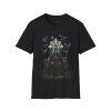 Dark Throne Graphic T-Shirt — Gothic Crow King Design