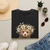5649622722708448288_2048.jpeg Bear Cub Floral Crown T-Shirt — Cute Woodland Animal Tee