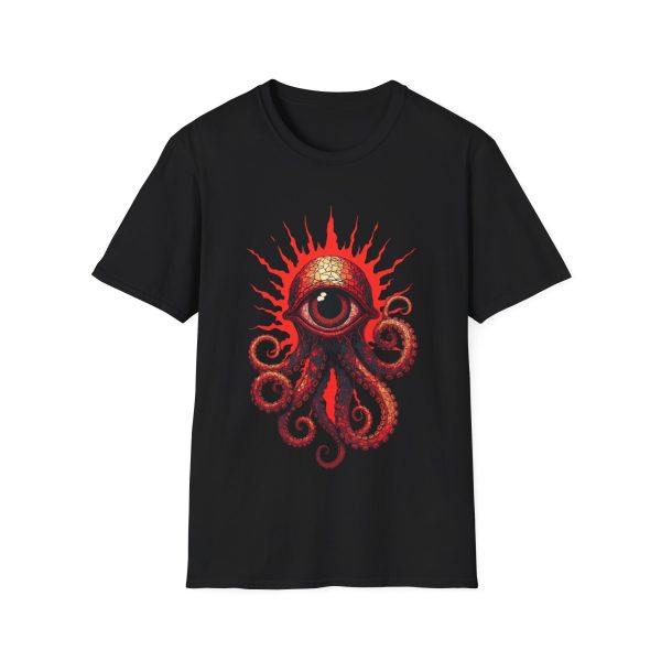 765515860544195121_2048.jpeg Eye of the Deep Octopus T-Shirt — Red Tentacle Graphic Tee