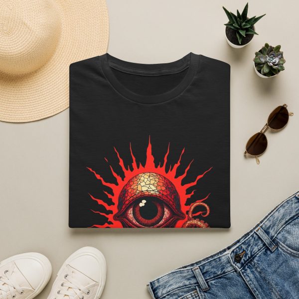 810773270784173664_2048.jpeg Eye of the Deep Octopus T-Shirt — Red Tentacle Graphic Tee