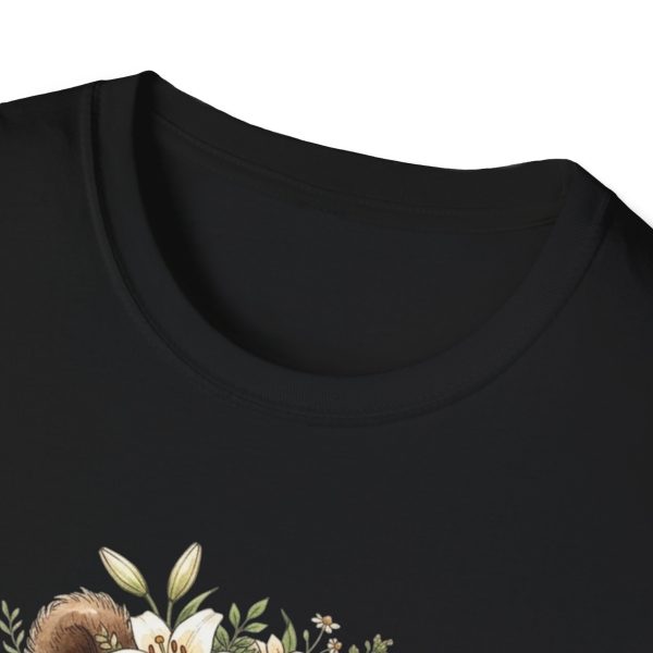 9336625652991281049_2048.jpeg Bear Cub Floral Crown T-Shirt — Cute Woodland Animal Tee