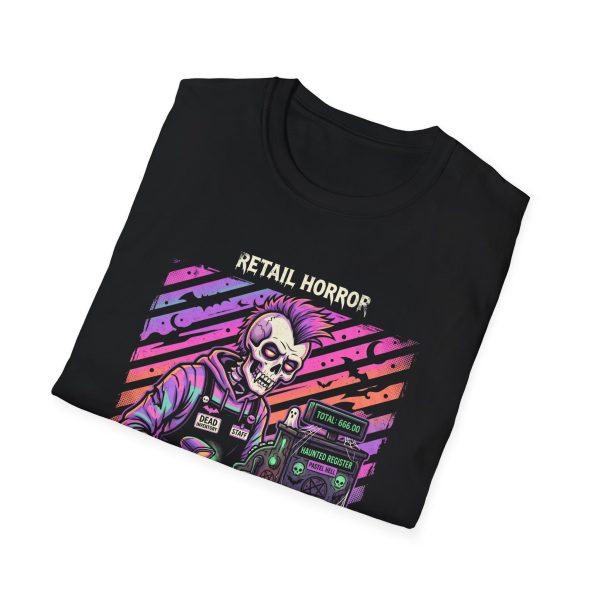 I've Seen Things T-Shirt — Retail Horror Skeleton Cashier Retro Neon Tee